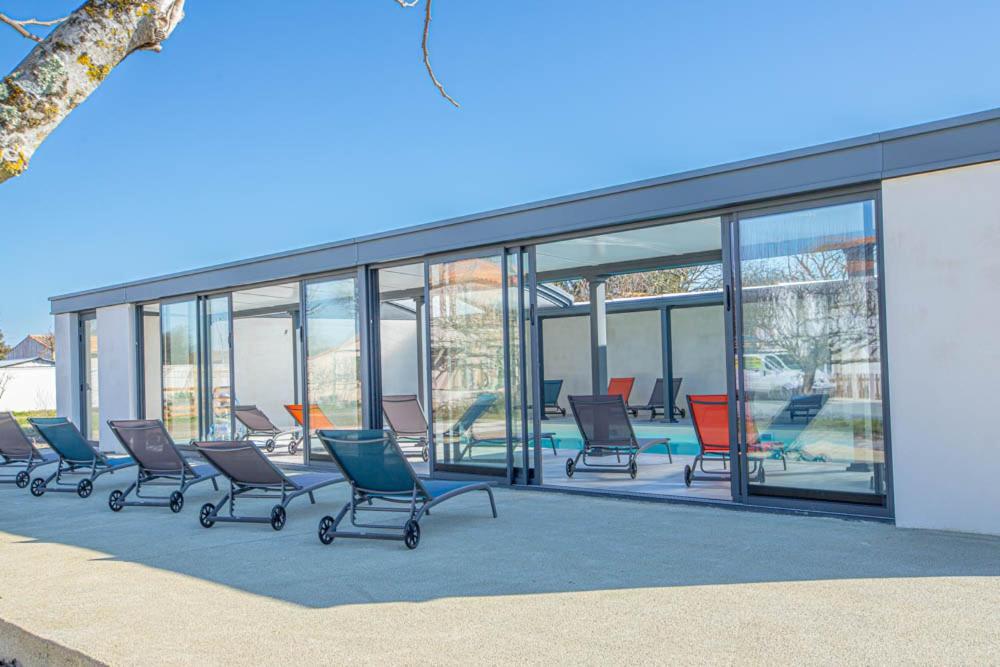 Le Vaisseau Maison Avec Piscine/Parking/Wifi/Plages 5Kms Ле-Мат Экстерьер фото